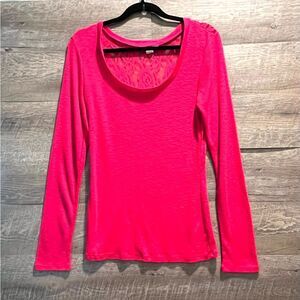 Derek Heart Pink Long Sleeve top Sz XL